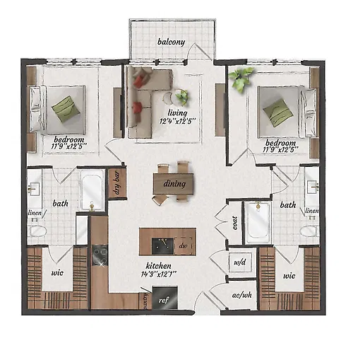 Floor plan B3