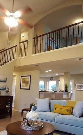 Parker View from living room up to loft (2)