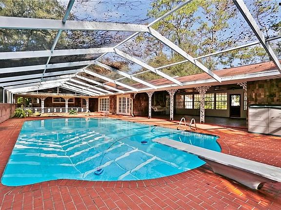 Pool view into Porch