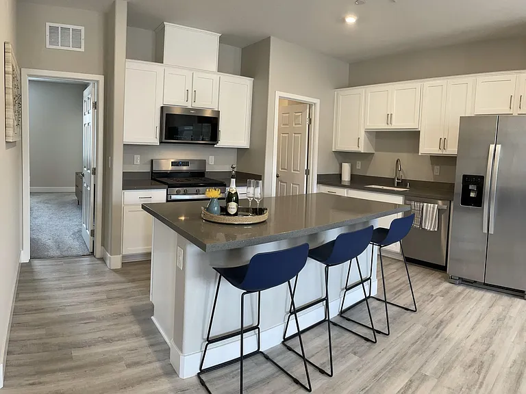 Second floor, kitchen with new appliances and large pantry
