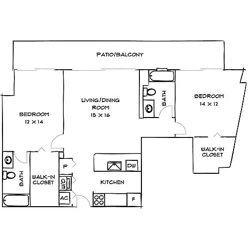 Floor plan Gallery 2C