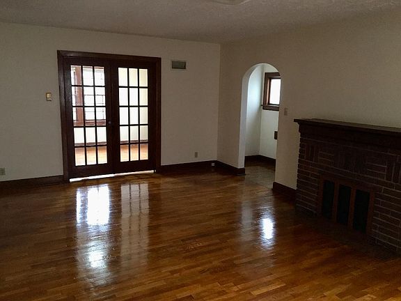 Updated living room with hardwood floor