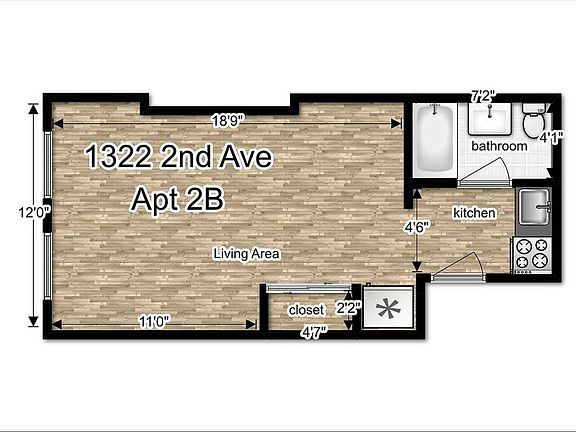 2nd image of 1322 2nd Ave APT 2B