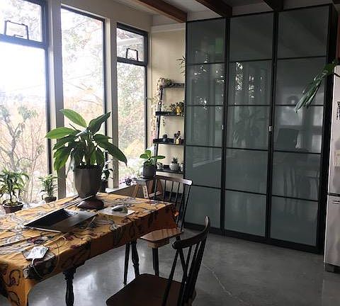 Includes expansive wardrobe and high ceilings.