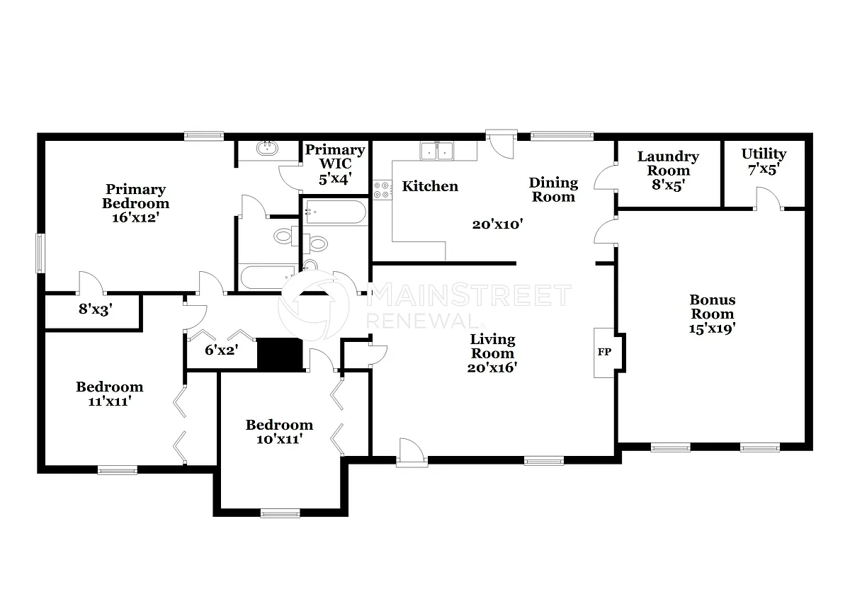 Floor Plan - 6155 Cherokee Dr