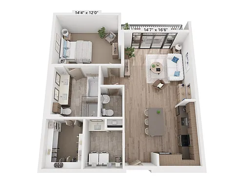 Floor plan A23