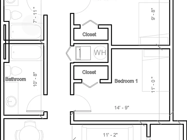 3 Bedroom Apartment with Washer & Dryer Floorplan 3 Bedroom Apartment with Washer & Dryer Floorplan