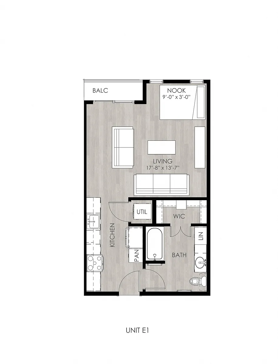 Floor plan E1