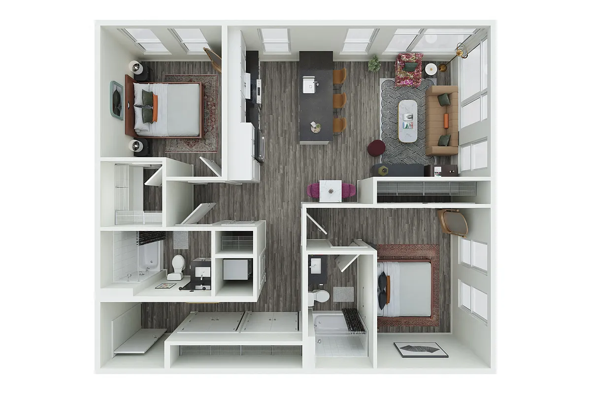 Floor plan 2X2 - 201