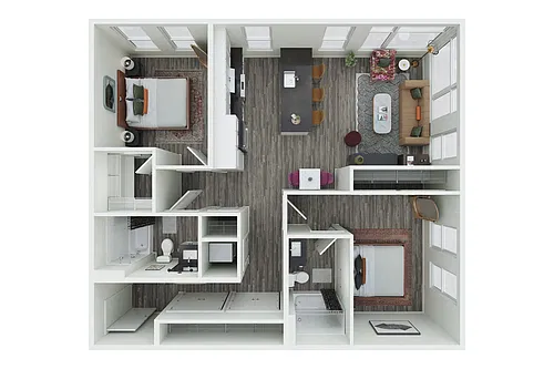 Floor plan 2X2 - 201