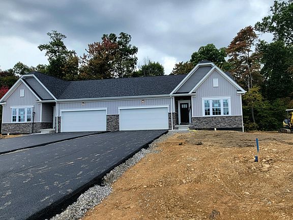 front of paired villas