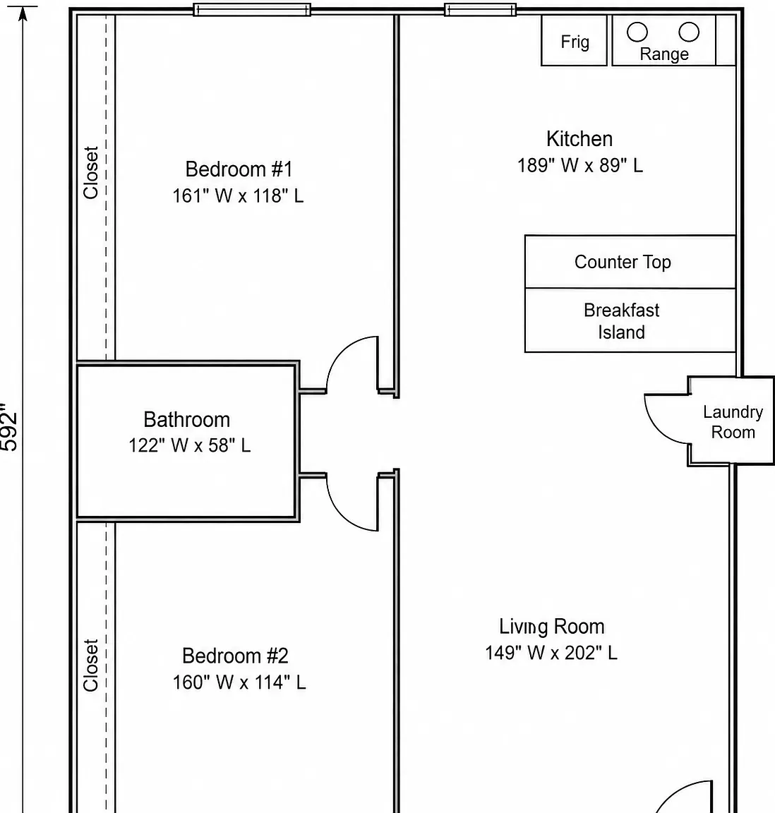 2 bed, 836 sqft, $1,490 — Photo 2