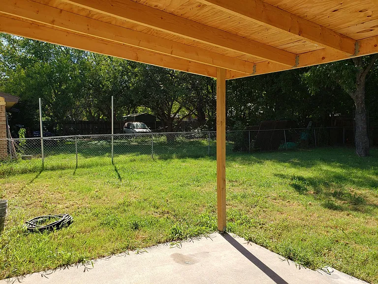 Exterior backyard