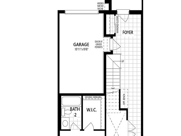 Bedroom 4 w Bath in Lieu of Tandem Garage