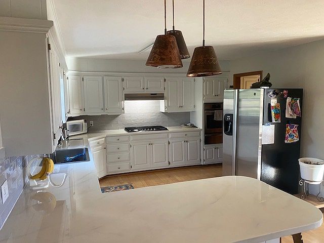 modern kitchen with all appliances