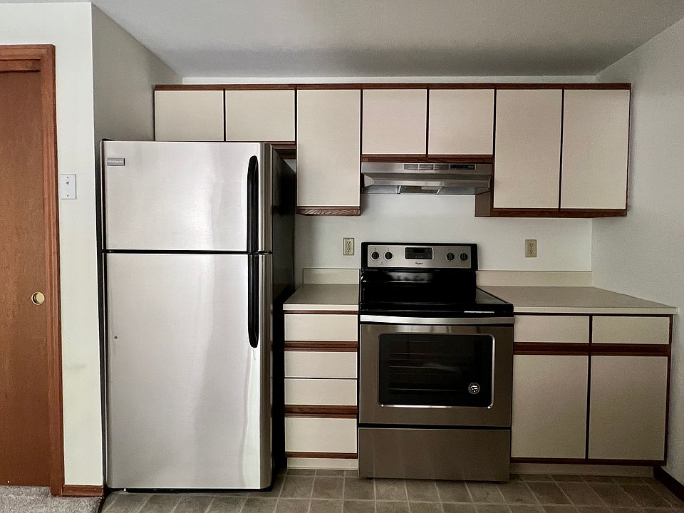 Kitchen with stainless steel appliances