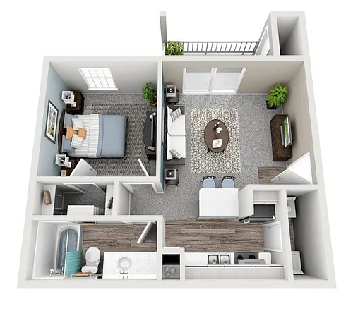 Floor plan One Bedroom