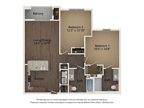 Floor plan B3