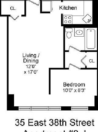 2nd image of 35-41 E 38th St APT 2J