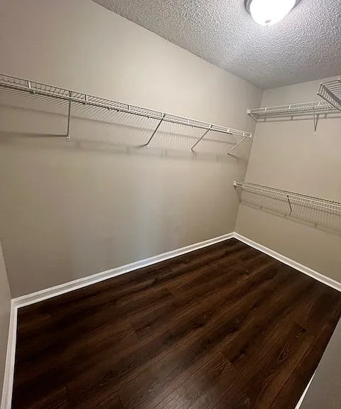 Large walk in master closet.