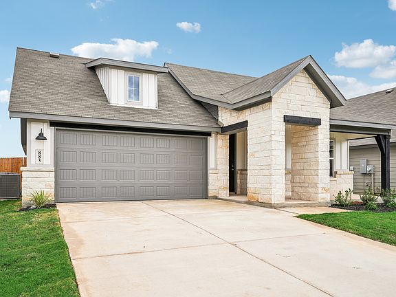 Front exterior of the Oleander floorplan at a Meritage Homes community.