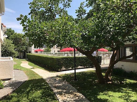 Refreshing pool and maintained landscape