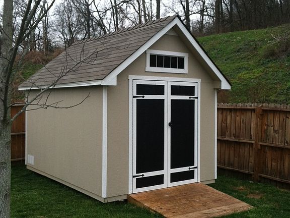 Newly built shed w/ ramp
