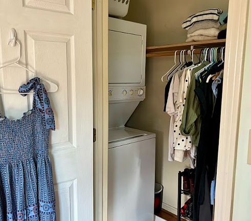 Laundry in your closet