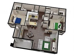 Floor plan 2X2