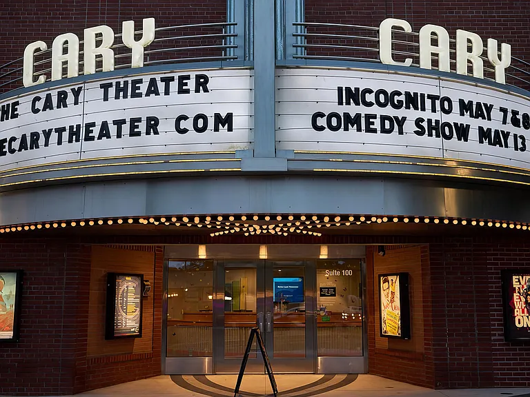 Catch a show at The Cary Theater