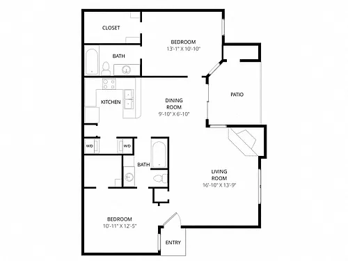 Floor plan B3 Upgraded