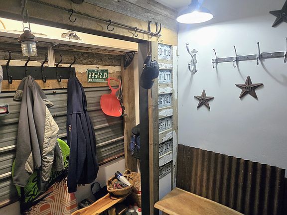 Great storage w sone rustic flair