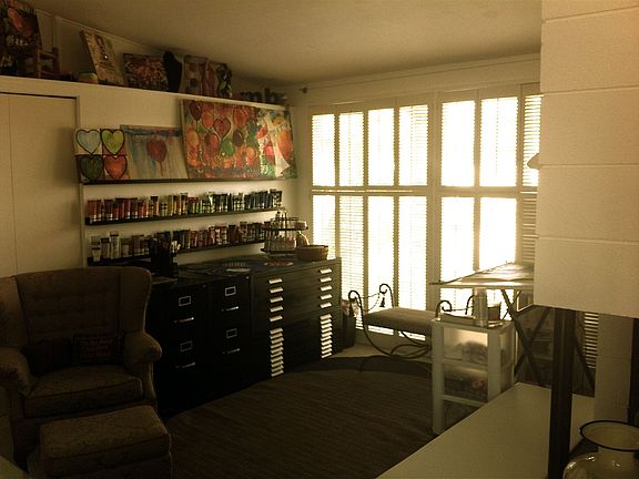 Master bedroom den with fireplace