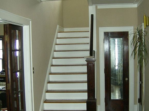 stairs and center hall