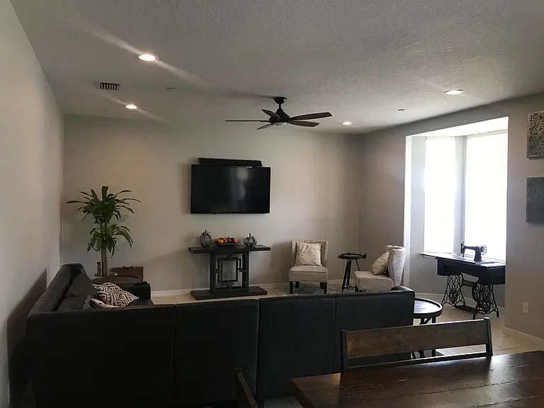 Downstairs living/dining room