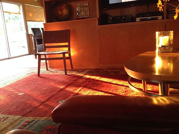 Evening light in great room