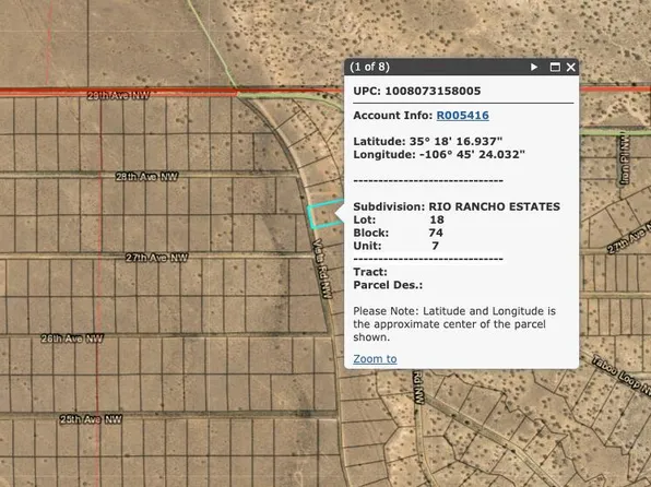 Vista Road Rd NW, Rio Rancho, NM 87144