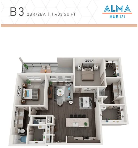 Floor plan B3