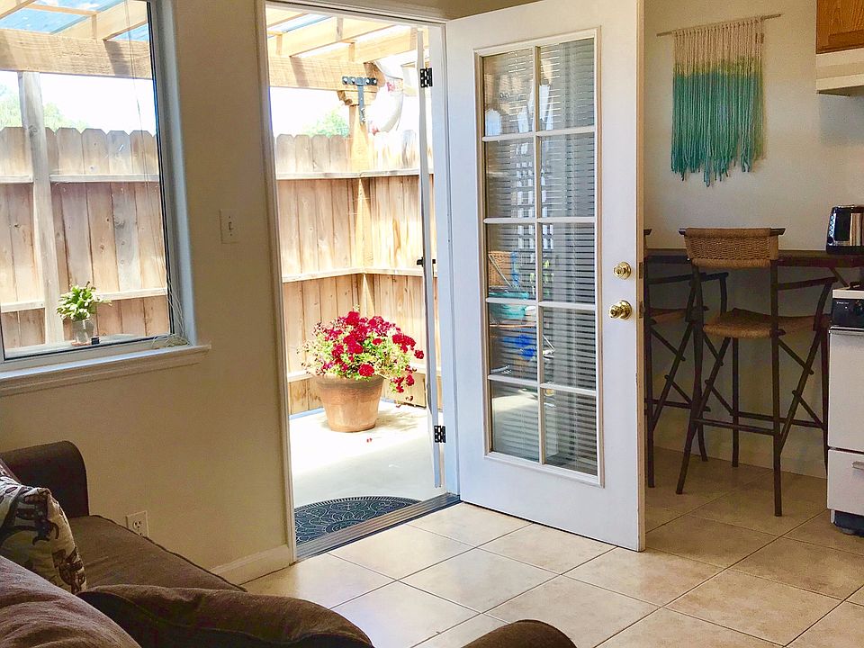 Looking out from the bedroom
