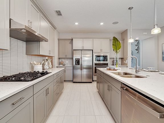 Ample storage cabinetry