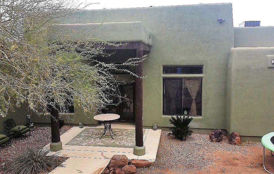 Front of house facing East