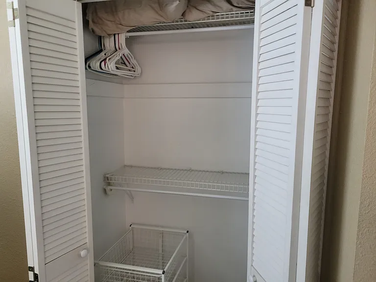 Closet in Master bedroom.