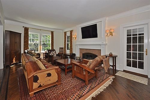 Woodburning fireplace