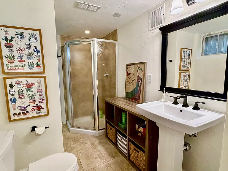 Lower level en-suite bathroom