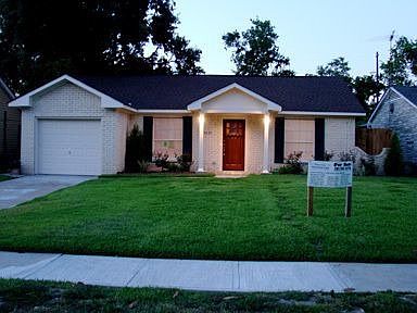 Front Elevation with slate patio entrance