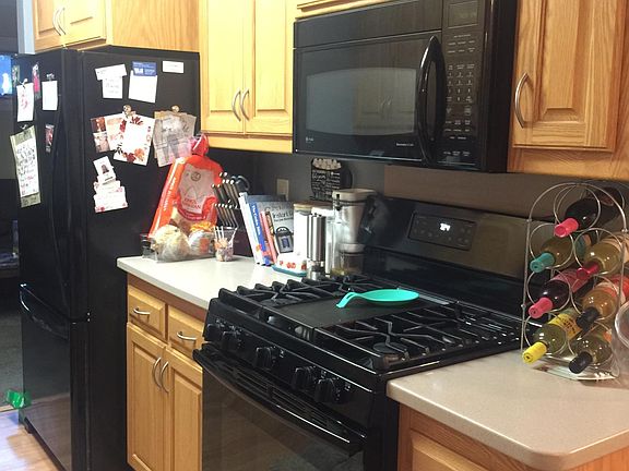 Gas stove and bottom-freezer refrigerator