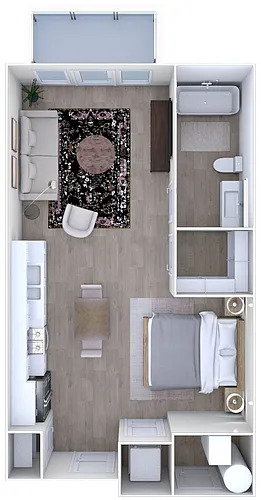 Floor plan Glenwood Studio