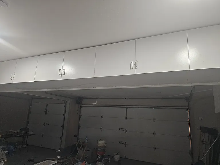 More storage cabinets in the 3-car garage