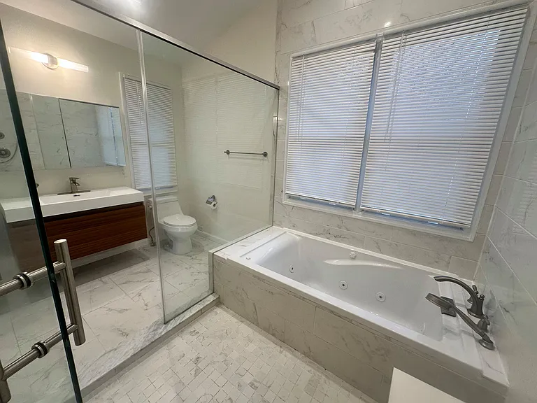 Primary bathroom.