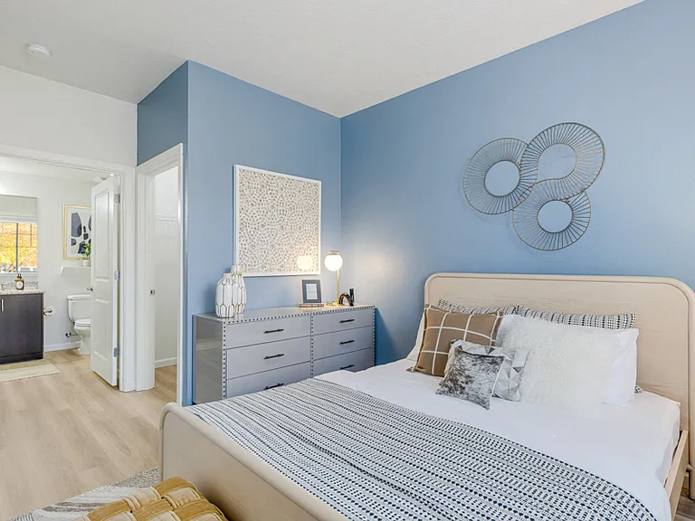 Walk-in closets and spacious bathrooms